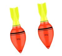 Oxxggkao Ensemble de flotteurs | Lot de 2 flotteurs électroniques pour pêche à la carpe - Longue distance - Pour utilisation sur le rivage