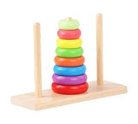 Oxxggkao Ensemble De Jeu Blocs Bois Créatifs pour 3 Ans Jouet Éducatif Ensemble Puzzle Empilable Cadeaux Hanoï Fournitures Fête Cadeaux d'anniversaire pour Bébés