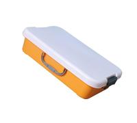 Oxxggkao Ensemble de sable pour enfants - Bac de rangement empilable étanche avec couvercle - Bac sensoriel portable pour jouets de plage - Bleu et vert - Conteneurs de sable empilables avec bords