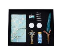 Oxxggkao Ensemble de stylo à plume et encres antiques avec tampon à pointe pour écrire, enveloppe, timbre d'invitation