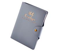 Oxxggkao Enveloppe multifonctionnelle de 100 jours avec pages uniques pour le suivi des finances, journal de progrès quotidien