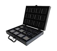 Oxxggkao Étui de rangement pratique en aluminium pour pierres précieuses avec insert en mousse pour une protection sécurisée des bijoux et un transport pratique en aluminium