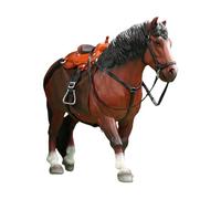 Oxxggkao Figurine d'action 1/12 - Modèle de cheval - Pour une utilisation éducative et décorative - Accessoire de décoration - Sculpture de cheval détaillée