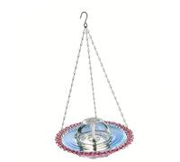 Oxxggkao Fontaine à eau compacte à économie d'espace - Alimentée par USB - Bassine à oiseaux - Pour appartement et balcon - Changement de couleur - LED