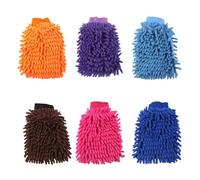 Oxxggkao Gant de lavage automobile en microfibre chenille anti-rayures, grande taille, gant éponge pelucheuse pour nettoyer les stores aérotomooteurs, grands bijoux, cheveux, gant de lavage de voiture