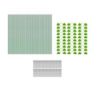 Oxxggkao Greenhouse Hoop Kit de culture tunnel de jardin en fibre de verre pour filets lit surélevé plante ombre jardin poteau