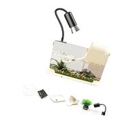 Oxxggkao Habitat pour tortues comprenant une zone de baignade, une plate-forme de prélassement et un quai de rage, aquatiques, aquariums d'élevage pour animaux domestiques, habitat marin et coquillage