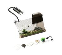 Oxxggkao Habitat pour tortues comprenant une zone de baignade, une plate-forme de prélassement et un quai de rage, aquatiques, aquariums d'élevage pour animaux domestiques, habitat marin et coquillage