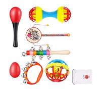 Oxxggkao Hochet pour nourrisson - Avec son doux - Apprentissage précoce - Marteau de sable - Jouet pour le développement de la coordination œil-main - Hochet