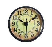 Oxxggkao Horloge à quartz antique de 70 mm avec chiffres arabes/romains - Décoration murale pour la maison, les bureaux, les rappels de l'heure, la décoration de la chambre