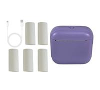 Oxxggkao Imprimante d'autocollants miniatures portables rechargeables pour instantanés, étiquettes, reçus, impression photo, opérations faciles, imprimante connectée