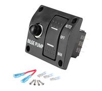 Oxxggkao Interrupteur de pompe de cale à 3 voies - Commutateur de commande de commutation 12 V/24 V 15 A - Circuit de circuit à vapeur d'eau - Interrupteur de pompe à eau facile à installer