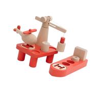 Oxxggkao Jeu éducatif de paysage de train qui comprend des plateformes d'obstacles pour s'amuser à apprendre les connecteurs de chemin de fer