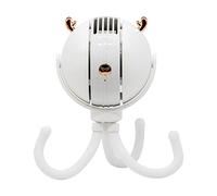 Oxxggkao Joli ventilateur sans pales USB rechargeable portable avec trépied flexible pour voiture, siège, vélo, landau, poussée sans pales pour bureau, salle de bain portable