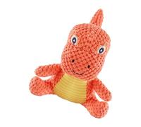 Oxxggkao Jouet couineur pour chien lavable en forme de dinosaure : taille portable pour voyage, soins dentaires, divertissement pour animaux de compagnie anxieux, jouet dinosaure couineur