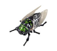 Oxxggkao Jouet interactif à remonter en forme de cigale, renforce les liens familiaux grâce à un rire réaliste, jouet portable à remonter pour un divertissement amusant en déplacement, réaliste