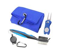 Oxxggkao Kit complet d'entretien de golf comprenant une brosse douce et une fourchette verte pour un entretien efficace du club sur le parcours