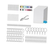 Oxxggkao Kit de peinture contenant 20 feuilles activées thermiquement pour concevoir des porte-clés spéciaux et des cadeaux attentionnés pour les débutants