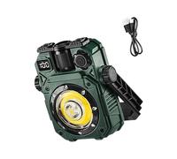 Oxxggkao Lampe de poche portable lumineuse pour réparation de voiture, lampe solaire de camping, lampe d'extérieur étanche, lampe d'inspection avec base