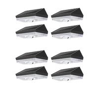 Oxxggkao Lampes murales solaires réglables pour éclairage de terrasse solaire Texture pour une utilisation en extérieur Jardin et piscine Éclairage de clôture LED