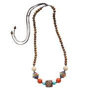 Oxxggkao Long pendentif en bois style chinois rétro pour tenues, One Size, Comme décrit, Comme décrit.