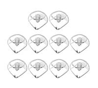 Oxxggkao Lot de 10 touches Crystal rétroéclairées 1U avec couche transparente compatible avec claviers mécaniques, profil MOA complet