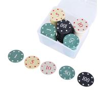 Oxxggkao Lot de 100 compteurs de jetons de casinos pour l'enseignement des pièces de monnaie