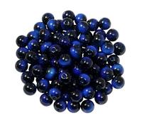 Oxxggkao Lot de 100 perles en verre colorées pour fabrication de colliers, bijoux, accessoires de loisirs créatifs