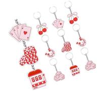 Oxxggkao Lot de 12/24 porte-clés en acrylique sur le thème de l'amour avec finition en forme de cœur pour les nouveaux couples et compagnons, C, D