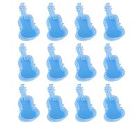 Oxxggkao Lot de 12 boîtes à bonbons transparentes en forme de violon pour mariage, anniversaire, décoration de fête, emballage cadeau, boîte de rangement pour célébrations de mariage