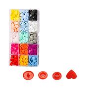 Oxxggkao Lot de 150 boutons pression 15 couleurs pour vêtements, couture, bavoirs, manteaux, travaux manuels et projets de couture pour toile pour jeans