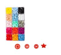 Oxxggkao Lot de 150 boutons pression 15 couleurs pour vêtements, couture, bavoirs, manteaux, travaux manuels et projets de couture pour toile pour jeans