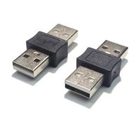 Oxxggkao Lot de 2 convertisseurs USB 2.0 pour changer de sexe - Construction métallique - Prend en charge la charge de 5 V - Adaptateurs USB mâles mâles