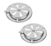 Oxxggkao Lot de 2 grilles d'aération de barbecue en acier inoxydable pour une gestion optimale des flux d'air à haute température