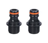 Oxxggkao Lot de 2 raccords de tuyau d'arrosage 3/4 en 1/2 - Raccord rapide - Système d'irrigation professionnel