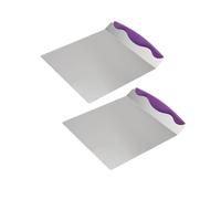 Oxxggkao Lot de 2 spatules à gâteau en acier inoxydable - Parfaits pour les boulangers amateurs et professionnels