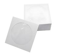 Oxxggkao Lot de 200/300/400/500 pochettes compactes en papier de 12 cm pour CD, DVD, disques pour photographes, musiciens et collectionneurs