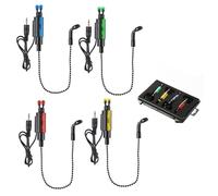 Oxxggkao Lot de 4 accessoires d'alarme pour canne à pêche - Accessoires pour alarme sensible - Bobines - Outil d'alarmes de touche