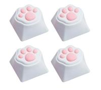 Oxxggkao Lot de 4 capuchons de clavier mécaniques en forme de pattes de chat 3D pour commutateurs