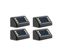 Oxxggkao Lot de 4 éclairages solaires d'extérieur étanches avec capteurs automatiques, montage facile, convient pour les escaliers et les allées, lampes solaires