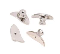 Oxxggkao Lot de 4 fermoirs de boucles d'oreilles de rechange en forme de lune, adaptés pour un usage quotidien et une fête, taille unique, Comme décrit
