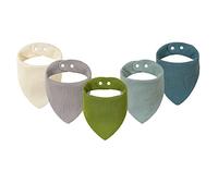 Oxxggkao Lot de 5 bavoirs mignons et légers pour bébé - Super doux - Cadeau d'anniversaire pour nouveau-né - Unisexe, Set 3, taille unique