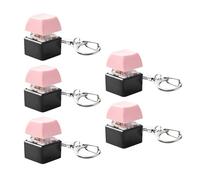 Oxxggkao Lot de 5 interrupteurs mécaniques colorés avec porte-clés pour les amateurs de claviers