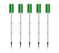 Oxxggkao Lot de 5 lampes d'avertissement solaires étanches pour barricades routières clignotantes pour une utilisation nocturne