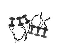 Oxxggkao Lot de 6 bouchons de laisse confortables pour planche de surf et bodyboard avec cordon de serrage durable avec fente amovible