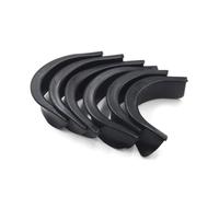 Oxxggkao Lot de 6 poches de billard en caoutchouc noir avec trou de poche pour table de billard, 4 coins et 2 coins latéraux, accessoires de rechange pour table de billard