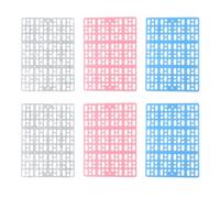 Oxxggkao Lot de 6 tapis de sol respirants pour petits animaux de compagnie avec design antidérapant pour lapins, hamsters, accessoires de contrôle pour petits animaux