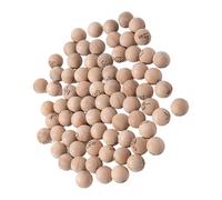 Oxxggkao Lot de 75 boules de bingo en bois naturel avec lettres et chiffres gravés pour soirées de jeu, réunions de famille, balles de bingo lisses et faciles à lire