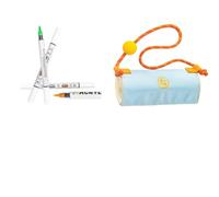 Oxxggkao Lot de marqueurs de couleur double pointe avec étui à rouleau portable pour enfants, dessin et coloriage, option de couleur vive stylo aquarelle pour enfants