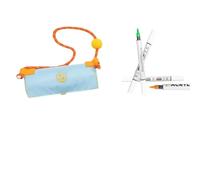 Oxxggkao Lot de marqueurs de couleur double pointe avec étui à rouleau portable pour enfants, dessin et coloriage, option de couleur vive stylo aquarelle pour enfants